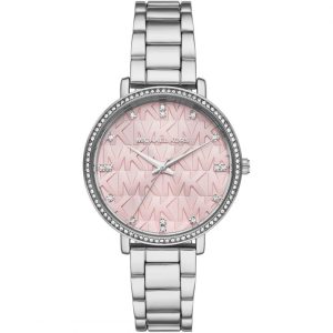 Michael Kors Women’s Quartz Silver Stainless Steel Pink Dial 38mm Watch MK4631