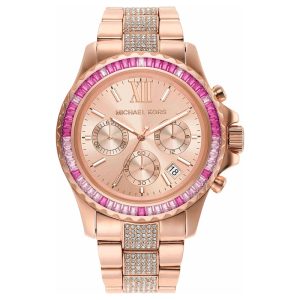 Michael Kors Women’s Quartz Rose Gold Stainless Steel Rose Gold Dial 42mm Watch MK7211