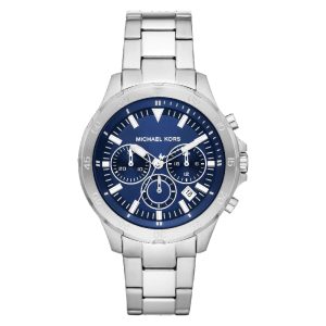 Michael Kors Men’s Quartz Silver Stainless Steel Blue Dial 43mm Watch MK9107