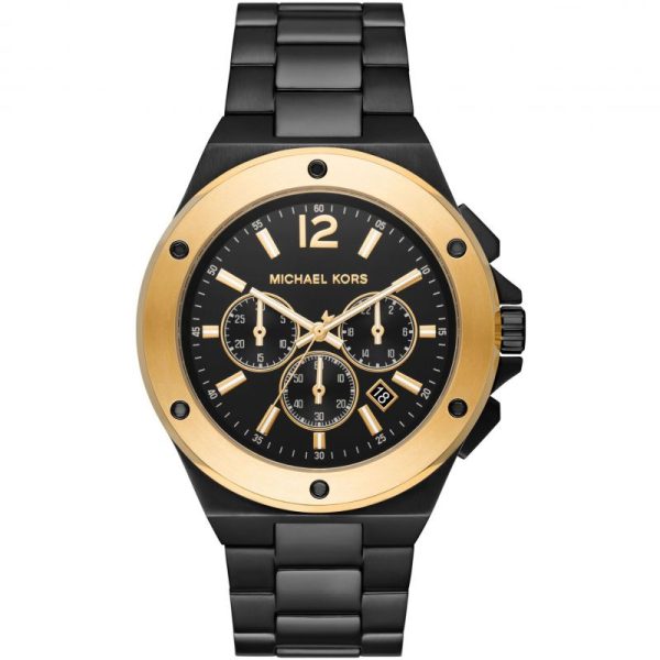 Michael Kors Men’s Quartz Black Stainless Steel Black Dial 45mm Watch MK8941
