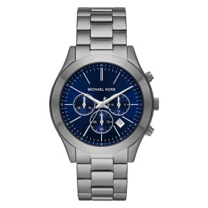 Michael Kors Men’s Quartz Grey Stainless Steel Blue Dial 44mm Watch MK8987
