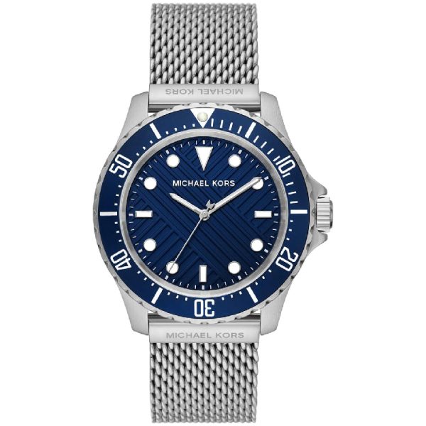 Michael Kors Men’s Quartz Silver Stainless Steel Blue Dial 43mm Watch MK9082