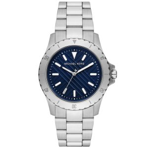 Michael Kors Men’s Quartz Silver Stainless Steel Blue Dial 40mm Watch MK9079