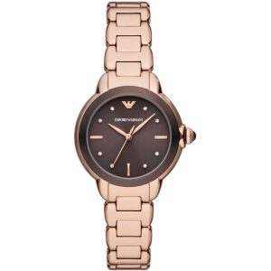 Emporio Armani Women’s Quartz Rose Gold Stainless Steel Brow Dial 32mm Watch AR11570