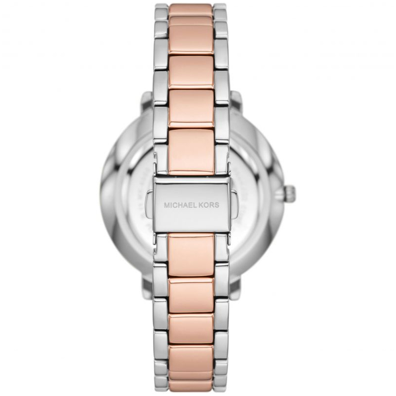 Michael Kors Women's Quartz Two Tone Stainless Steel White Dial