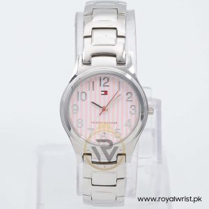 Tommy Hilfiger Women’s Quartz Silver Stainless Steel Pink Dial 28mm Watch 179165869