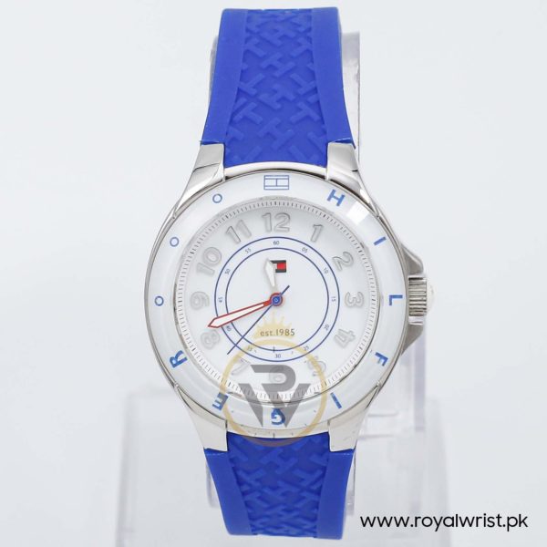 Tommy Hilfiger Women’s Quartz Blue Silicone Strap White Dial 34mm Watch 1781273