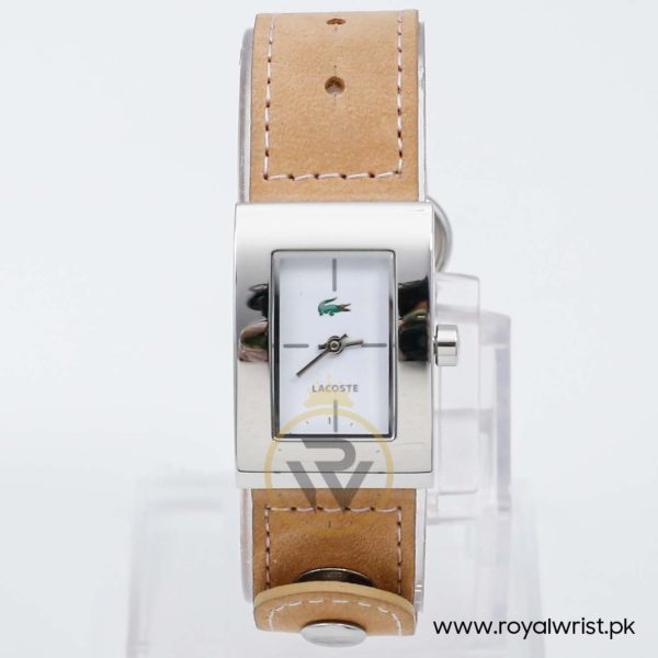 Lacoste Women’s Quartz Camel Leather Strap White Dial 21mm Watch 2000571/1