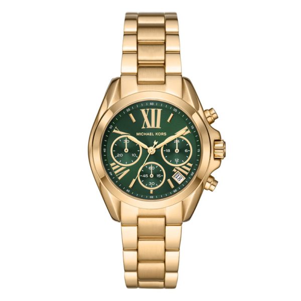 Michael Kors Women’s Quartz Gold Stainless Steel Green Dial 36mm Watch MK7257