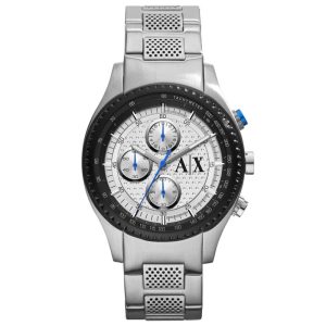 Armani Exchange Men’s Quartz Silver Stainless Steel Silver Dial 45mm Watch AX1602