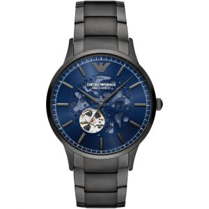 Emporio Armani Men’s Automatic Gunmetal Stainless Steel Blue Dial 43mm AR60056