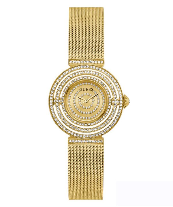 Guess Women’s Quartz Gold Stainless Steel Gold Dial 32mm Watch GW0550L2