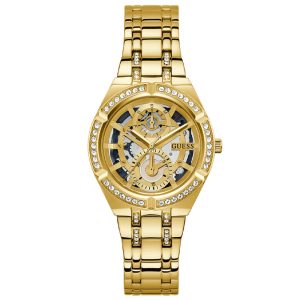 Guess Women’s Quartz Gold Stainless Steel Gold Dial 36mm Watch GW0604L2