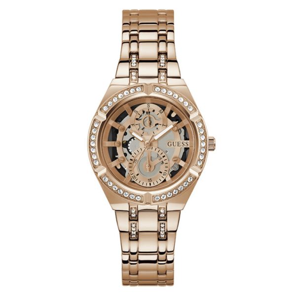 Guess Women’s Quartz Rose Gold Stainless Steel Rose Gold Dial 36mm Watch GW0604L3