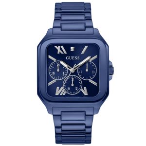 Guess Men’s Quartz Blue Stainless Steel Blue Dial 42mm Watch GW0631G3