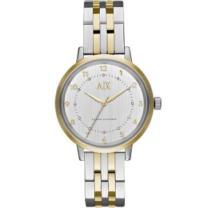 Armani Exchange Women’s Quartz Two Tone Stainless Steel Silver Dial 39mm Watch AX5369