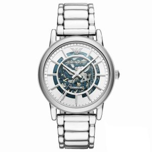 Emporio Armani Men’s Automatic Silver Stainless Steel Silver Dial 43mm Watch AR60006