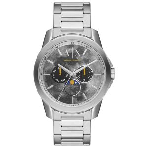 Armani Exchange Men’s Quartz Silver Stainless Steel Grey Dial 44mm Watch AX1736