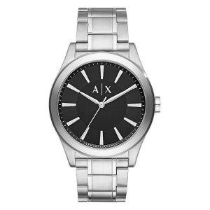 Armani Exchange Men’s Quartz Silver Stainless Steel Black Dial 44mm Watch AX2320