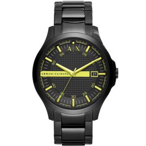 Armani Exchange Men’s Quartz Black Stainless Steel Black Dial 46mm Watch AX2407