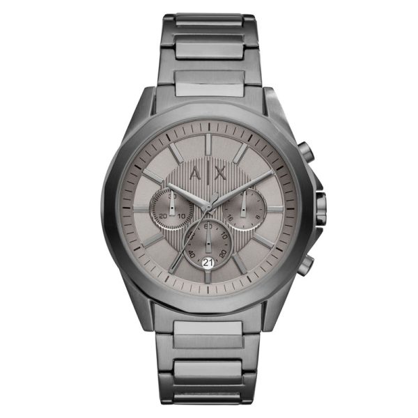 Armani Exchange Men’s Quartz Grey Stainless Steel Grey Dial 44mm Watch AX2603