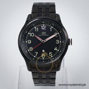 Tommy Hilfiger Men’s Quartz Black Stainless Steel Black Dial 44mm Watch 1710307/1