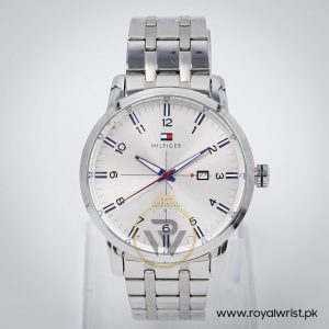 Tommy Hilfiger Men’s Quartz Silver Stainless Steel Silver Dial 43mm Watch 1710327
