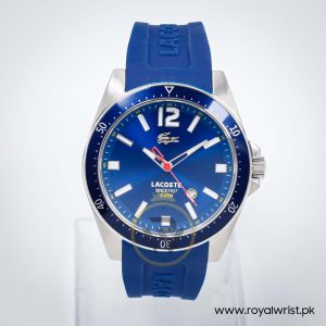 Lacoste Men’s Quartz Blue Silicone Strap Blue Dial 43mm Watch 2010665