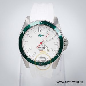 Lacoste Men’s Quartz White Silicone Strap White Dial 43mm Watch 2010664