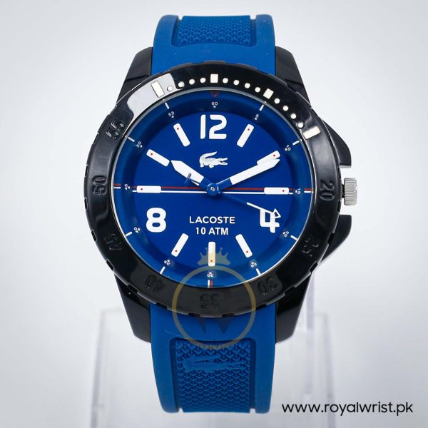 Lacoste Men’s Quartz Blue Silicone Strap Blue Dial 46mm Watch 2010716