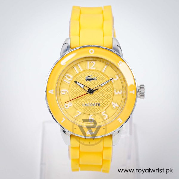 Lacoste Women’s Yellow Silicone Strap Yellow Dial 40mm Watch 2000745