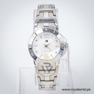 Tommy Hilfiger Women’s Quartz Silver Stainless Steel Mother Of Pearl Dial 29mm Watch 1780315