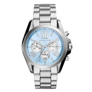 Michael Kors Women’s Quartz Silver Stainless Steel Blue Dial 43mm Watch MK6099