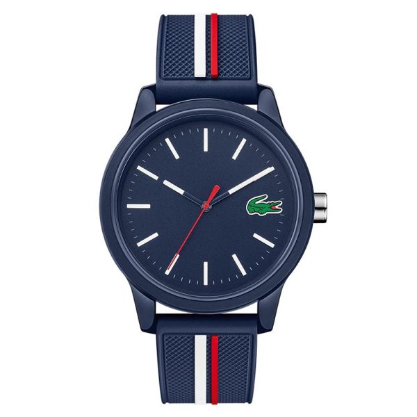 Lacoste Men’s Quartz Blue Silicone Strap Blue Dial 42mm Watch 2011070