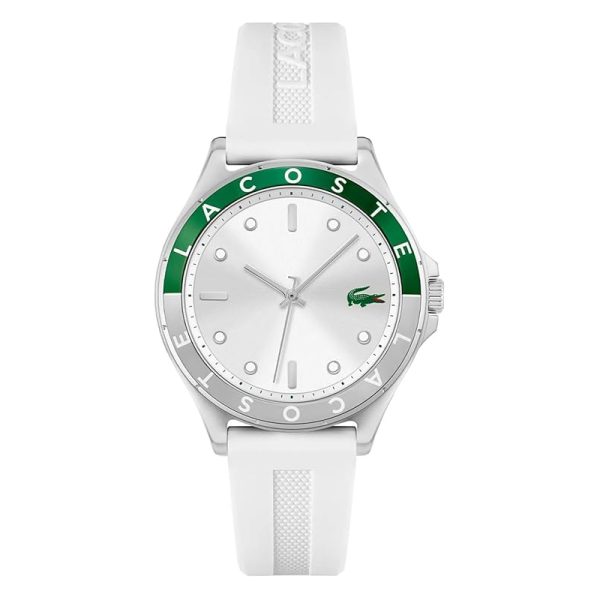 Lacoste Women’s Quartz White Silicone Strap White Dial 38mm Watch 2001265