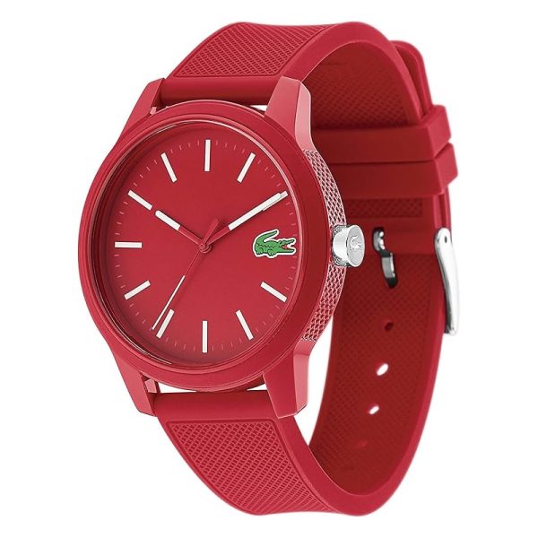 Lacoste Men’s Quartz Red Silicone Strap Red Dial 42mm Watch 2010988 ...