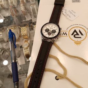 Hugo Boss Men’s Quartz Black Silicone Strap White Dial 43mm Watch 15120963