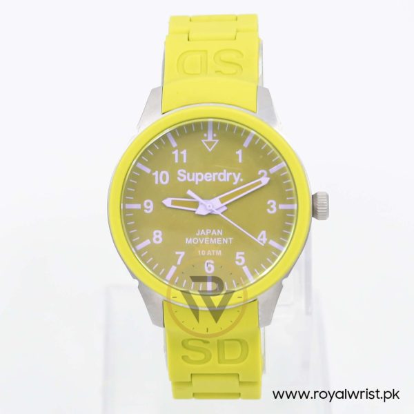 Superdry Women’s Quartz Green Silicone Chain Green Dial 39mm Watch SYL125EN