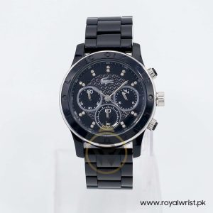 Lacoste Women’s Quartz Black Plastic Chain Black Dial 40mm Watch 2000806