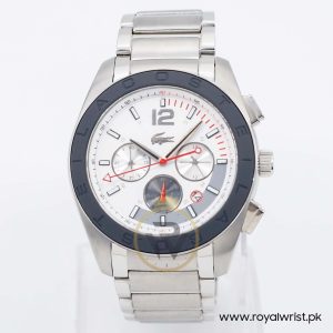 Lacoste Men’s Quartz Silver Stainless Steel White Dial 45mm Watch 2010669