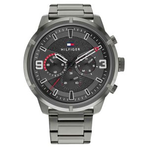 Tommy Hilfiger Men’s Quartz Grey Stainless Steel Grey Dial 50mm Watch 1792071