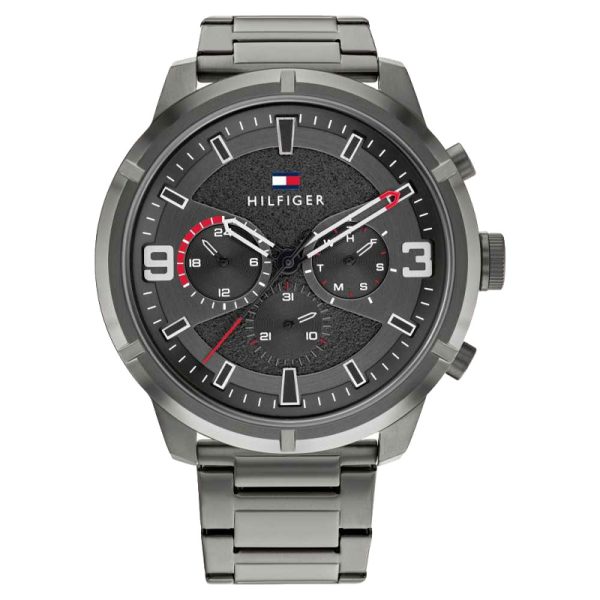 Tommy Hilfiger Men’s Quartz Grey Stainless Steel Grey Dial 50mm Watch 1792071