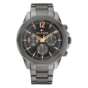 Tommy Hilfiger Men’s Quartz Grey Stainless Steel Grey Dial 46mm Watch 1792061