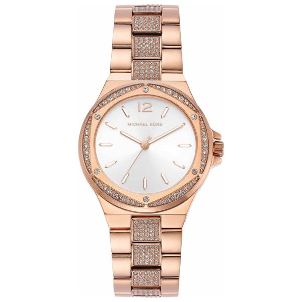 Michael Kors Women’s Quartz Rose Gold Stainless Steel White Dial 37mm Watch MK7362