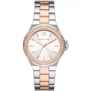 Michael Kors Women’s Quartz Two Tone Stainless Steel Silver Dial 37mm Watch MK6989