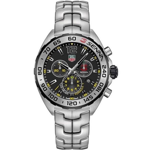 Tag Heuer Formula 1 Men’s Quartz Swiss Made Silver Stainless Steel Black Dial 43mm Watch CAZ1013.BA0883