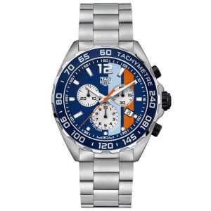 Tag Heuer Formula 1 Men’s Quartz Swiss Made Silver Stainless Steel Blue Dial 43mm Watch CAZ101N.BA0842