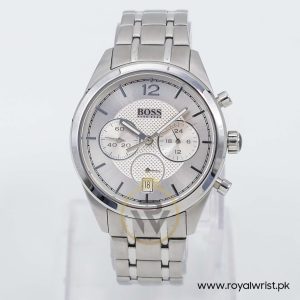 Hugo Boss Men’s Quartz Silver Stainless Steel Silver Dial 40mm Watch 1512748