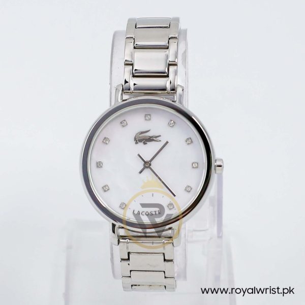 Lacoste Women’s Quartz Silver Stainless Steel Mother Of Pearl Dial 35mm Watch 2000588