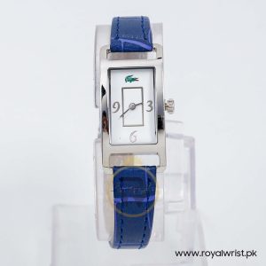 Lacoste Women’s Quartz Blue Leather Strap White Dial 18mm Watch 2000416